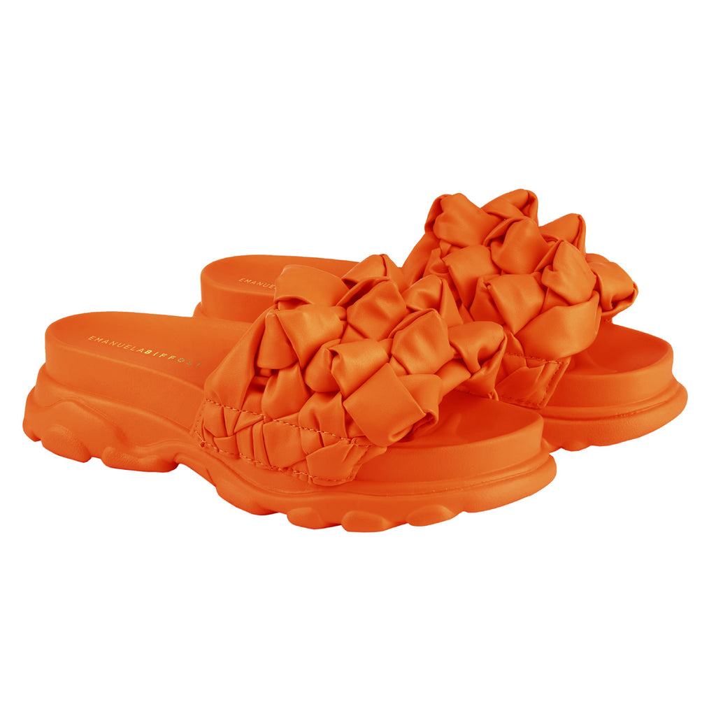 Sandali Platform Glammy arancione