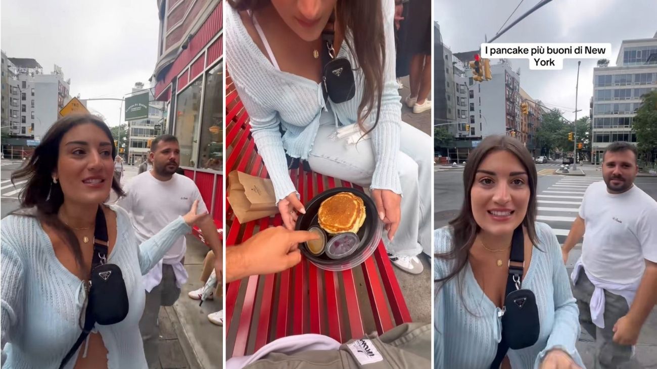 Mangia i pancake più famosi e buoni di New York poi mostra un dettaglio