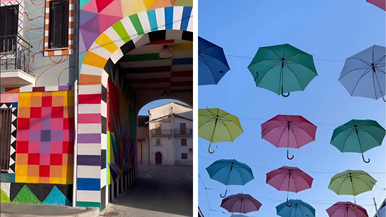 abruzzo borgo colorato